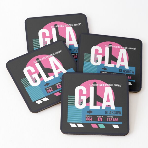 Item preview, Glasgow, Scotland (GLA) Airport Code Baggage Tag designed and sold by SLAG-Creative.