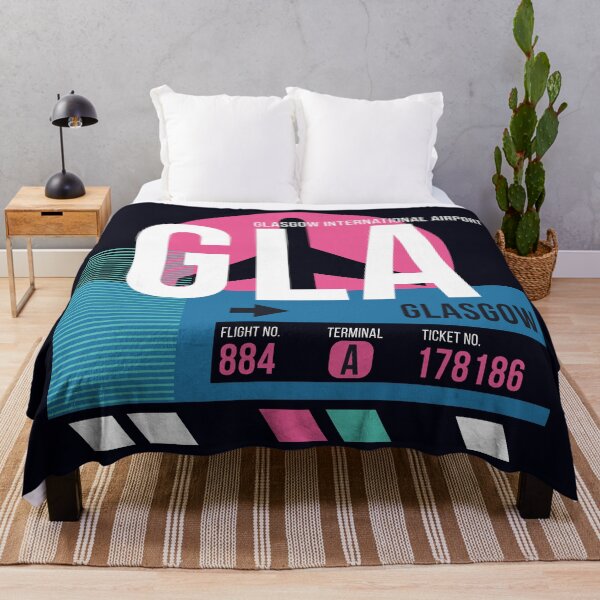 Item preview, Glasgow, Scotland (GLA) Airport Code Baggage Tag designed and sold by SLAG-Creative.