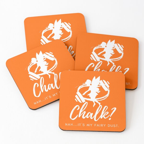 Item preview, Funny CrossFit/Fitness/Gym Chalk Design ORANGE designed and sold by PortfoliobyJana.