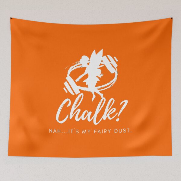 Item preview, Funny CrossFit/Fitness/Gym Chalk Design ORANGE designed and sold by PortfoliobyJana.