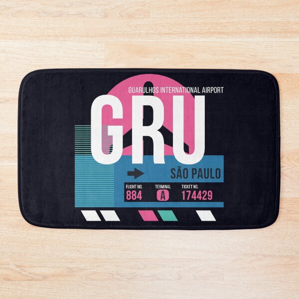 Item preview, São Paulo, Brazil (GRU) Airport Code Baggage Tag designed and sold by SLAG-Creative.