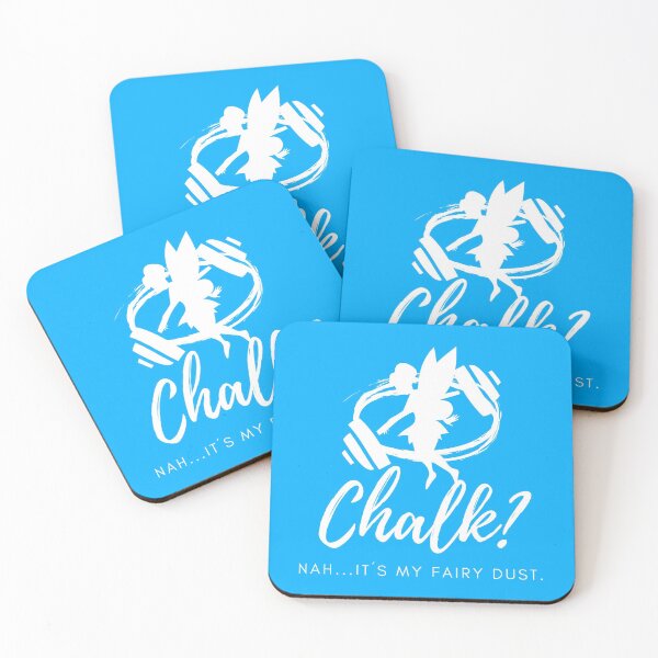 Item preview, Funny CrossFit/Fitness/Gym Chalk Design BLUE designed and sold by PortfoliobyJana.