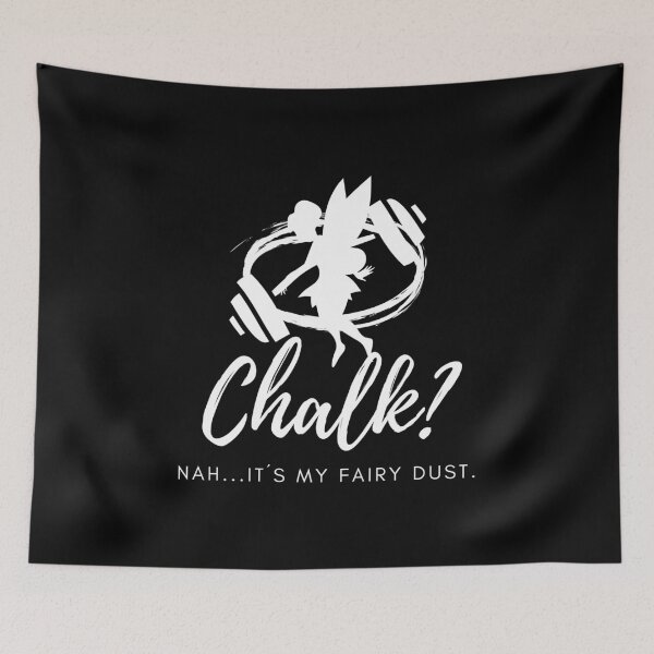 Item preview, Funny CrossFit/Fitness/Gym Chalk Design WHITE/BLACK designed and sold by PortfoliobyJana.