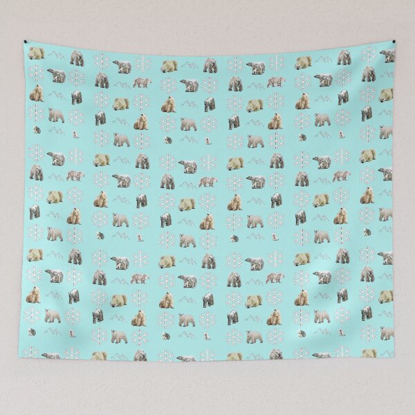 Item preview, Polar Bears in Blue  designed and sold by LisaMPierce1990.