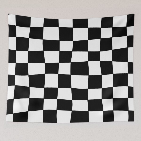 Item preview, Hand Drawn Checkerboard Pattern (black/white) designed and sold by Design Minds Boutique.