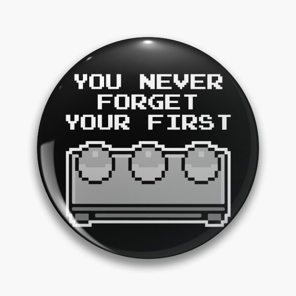 Item preview, You Never Forget Your First (White Text & Outline) designed and sold by Anonymouse Apparel.