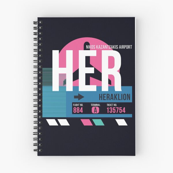 Item preview, Heraklion Crete, Greece (HER) Airport Code Baggage Tag designed and sold by SLAG-Creative.