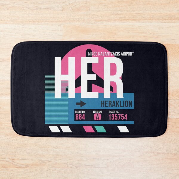 Item preview, Heraklion Crete, Greece (HER) Airport Code Baggage Tag designed and sold by SLAG-Creative.