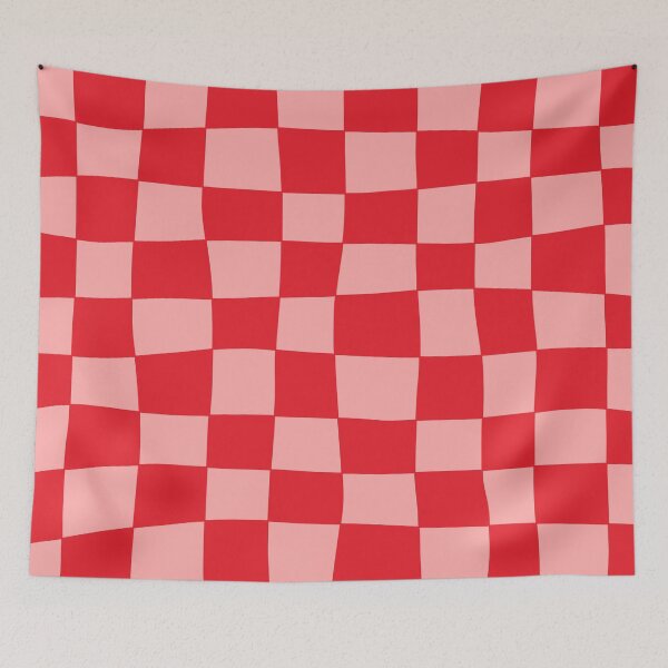 Item preview, Hand Drawn Checkerboard Pattern (red/pink) designed and sold by Design Minds Boutique.