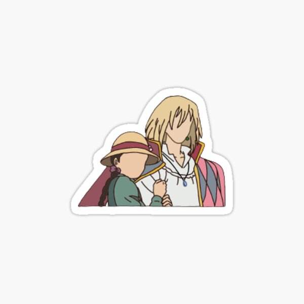Howl y Sophie (de Howl Moving Castle) Pegatina