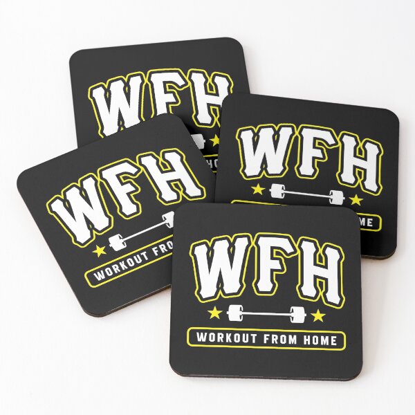 Item preview, WFH Workout From Home designed and sold by Brogress Project.