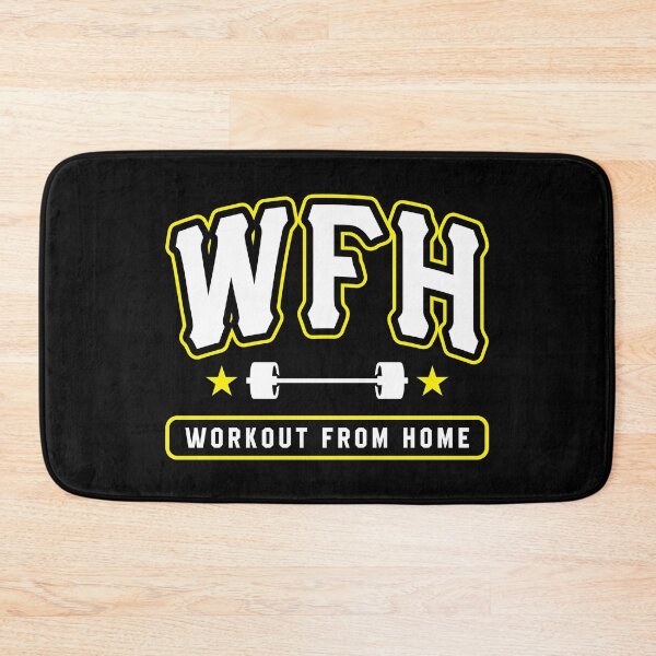 Item preview, WFH Workout From Home designed and sold by Brogress Project.