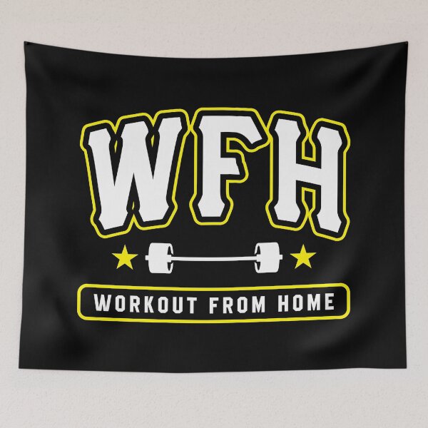 Item preview, WFH Workout From Home designed and sold by Brogress Project.
