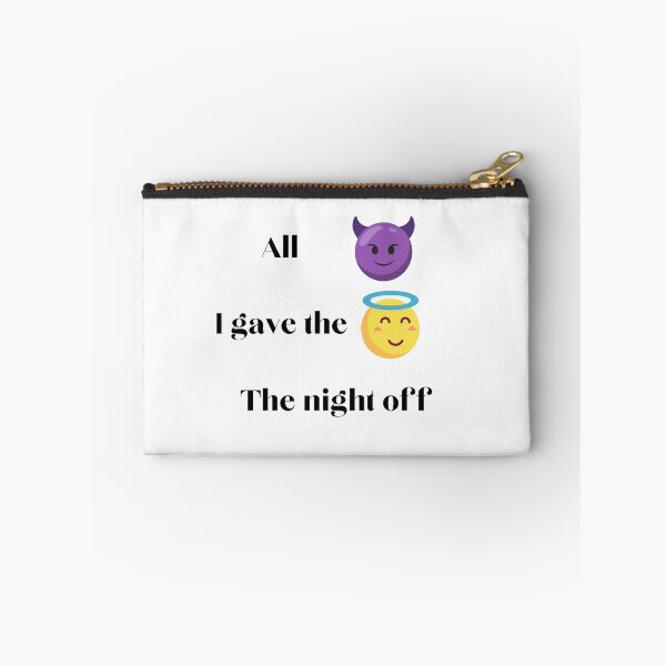 Item preview, All Devil, I gave the Angel the night off. designed and sold by ANightbird13.