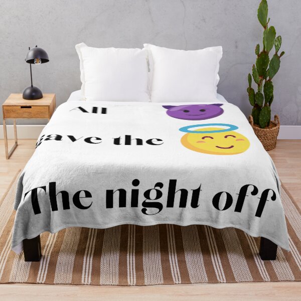 Item preview, All Devil, I gave the Angel the night off. designed and sold by ANightbird13.