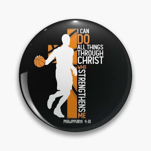 Item preview, Christian Basketball Bible Verse I Can Do All Things Through Christ Philippians 4:13 designed and sold by alenaz.