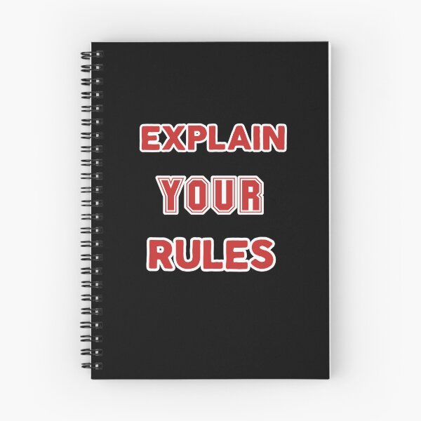 Item preview, Explain your rules designed and sold by Sahil Randhawa.