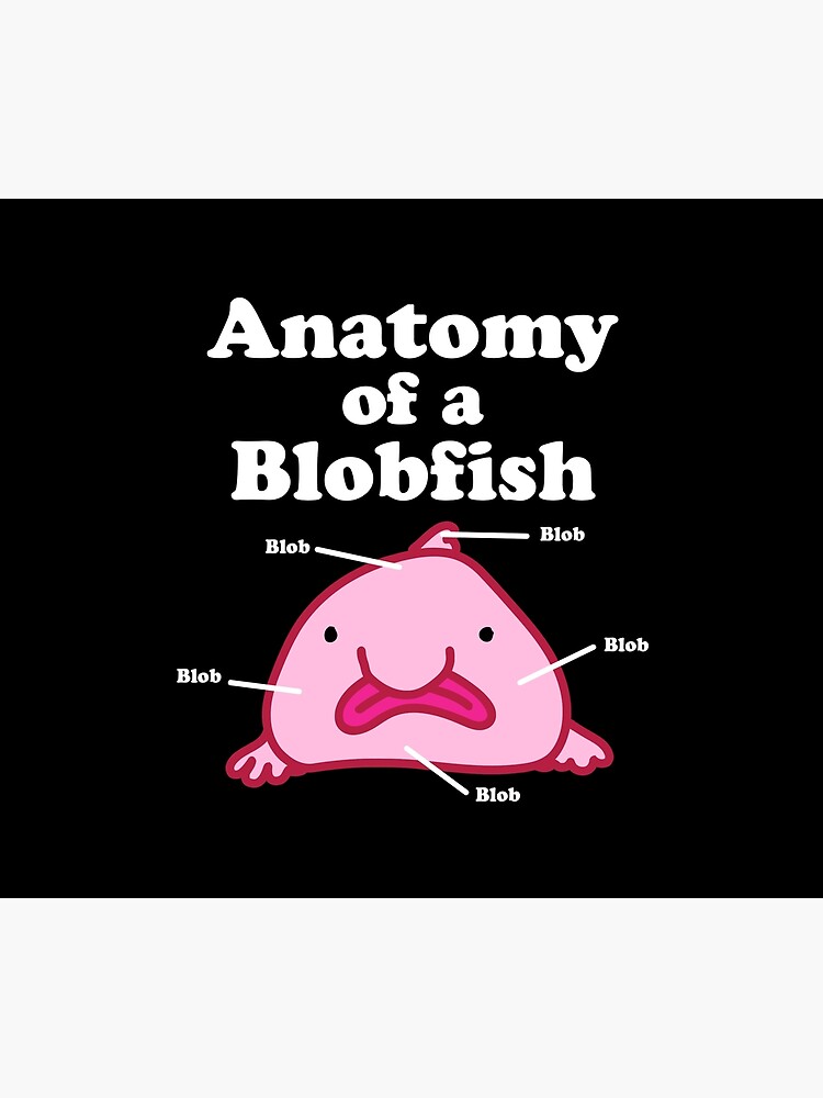 Anatomy of A Blobfish Funny Ugly Fish Meme Photographic Print for Sale by  Charles Brian