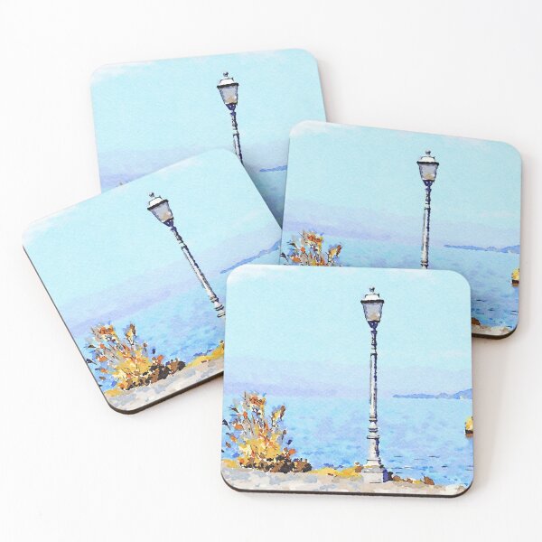 Item preview, Bracciano: lamppost with lake and isle designed and sold by Giuseppe Cocco.