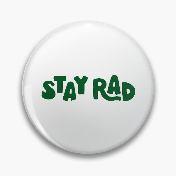 Item preview, stay rad sticker | green designed and sold by scribblesbysar.