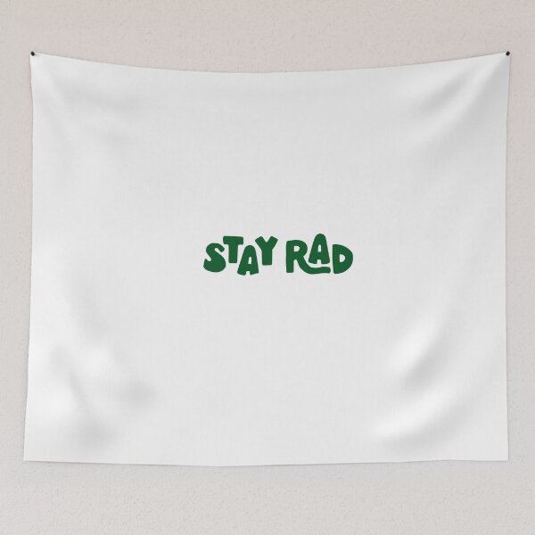Item preview, stay rad sticker | green designed and sold by scribblesbysar.