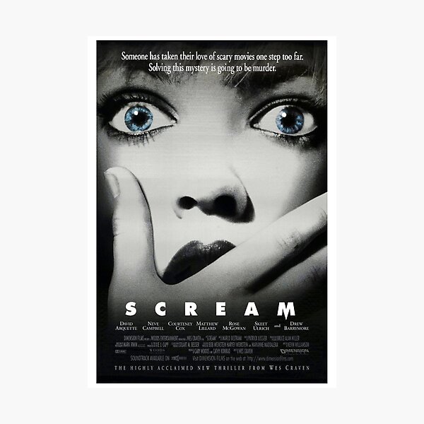 SCREAM Film Poster Print Photographic Print