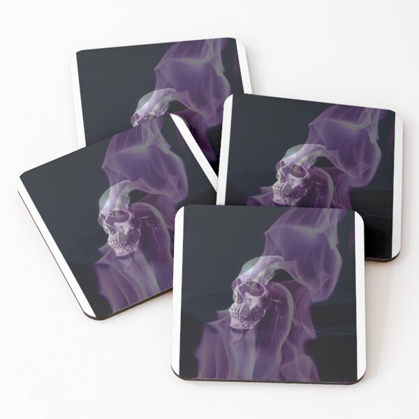 Item preview, Purple flame skull designed and sold by Helen Enchanted Designs .