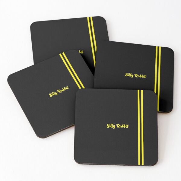 Item preview, Silly Rabbit quote from Kill Bill yellow on black designed and sold by MrGekko.