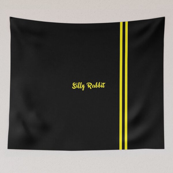 Item preview, Silly Rabbit quote from Kill Bill yellow on black designed and sold by MrGekko.