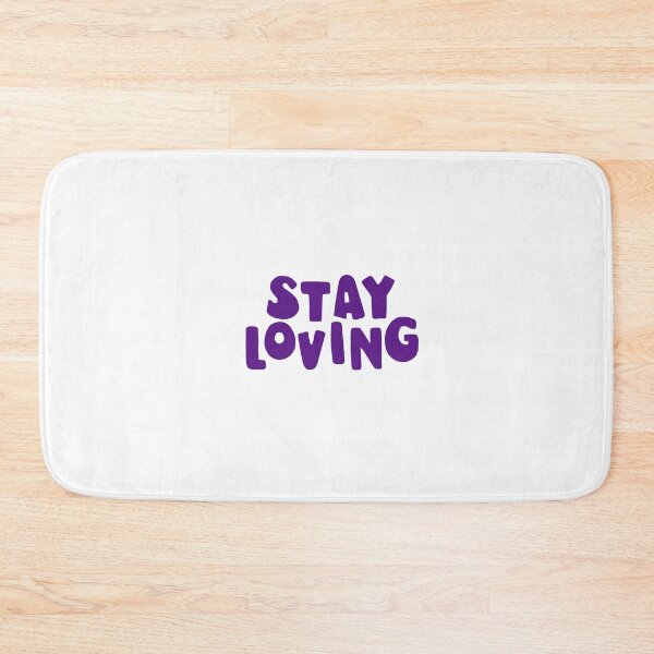 Item preview, stay loving sticker | purple designed and sold by scribblesbysar.