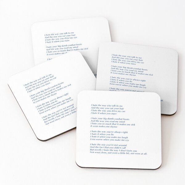 Item preview, 10 things I hate about you poem blue designed and sold by Mackenzie Swanson.