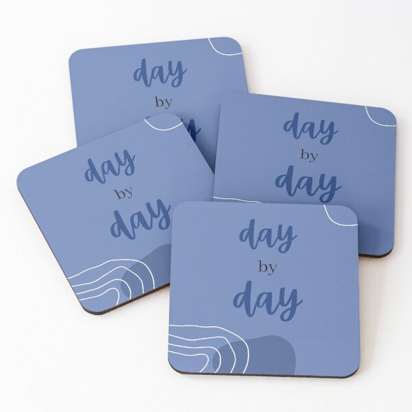 Item preview, Day by day - blue lavender outlines designed and sold by RRdesigned.