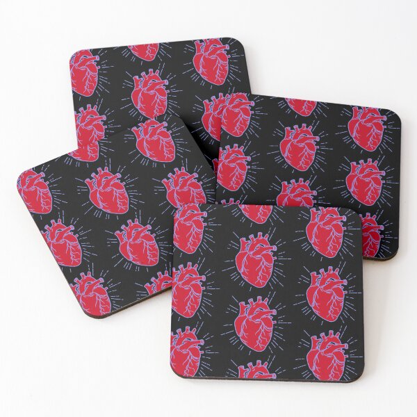 Item preview, human heart on black designed and sold by quinnhopp.