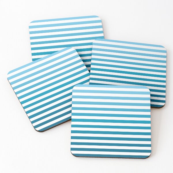 Item preview, White and blue gradient striped line pattern designed and sold by BLMcreations.