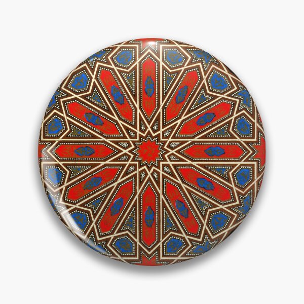 Item preview, Red Blue Geometric Pattern designed and sold by artistoutfitter.