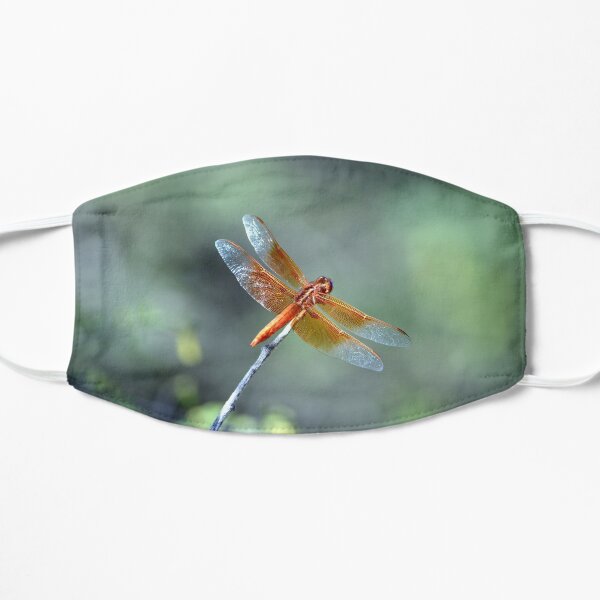 Flame Skimmer Dragonfly Flat Mask
