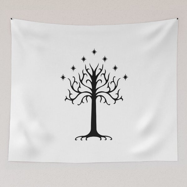 Item preview, Gondorian White Tree - Symbol Flag of the Realm designed and sold by yisela.