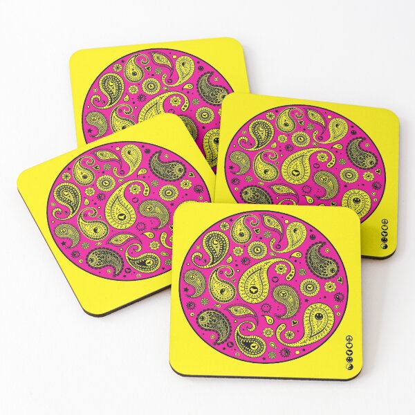 Item preview, "Acid Paisley Bubble" Strawberry designed and sold by metrodesignuk.