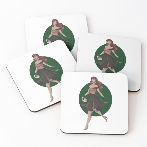 Item preview, Elegant pinup on green background designed and sold by hoshimem.