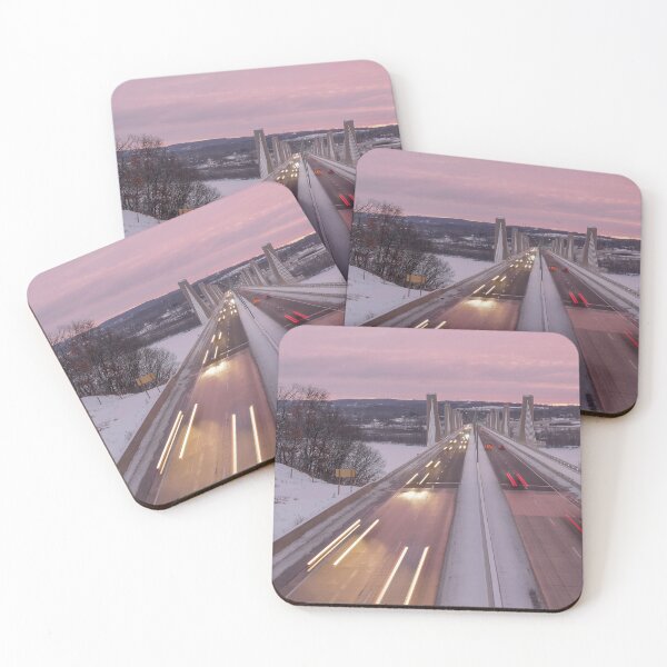 Item preview, Pink Sunset Sky over the St. Croix Crossing Bridge designed and sold by Sam Wagner.
