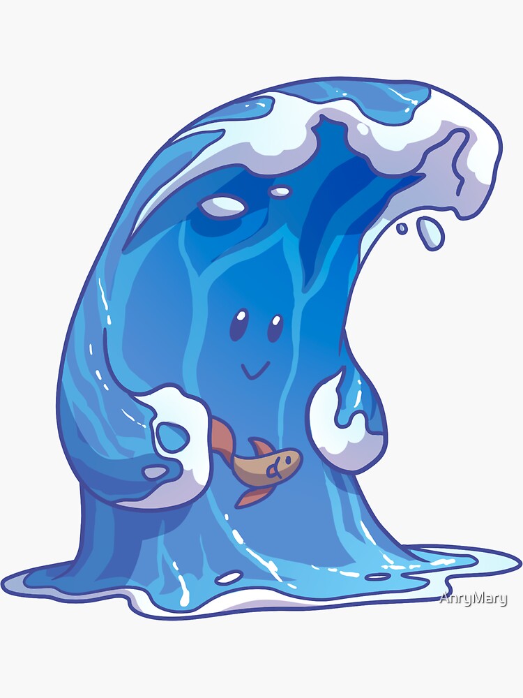 "Water elemental" Sticker for Sale by AnryMary Redbubble