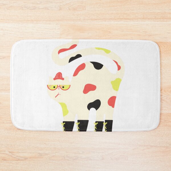 Item preview, cute cat with red nose designed and sold by Dreamofstyle7.