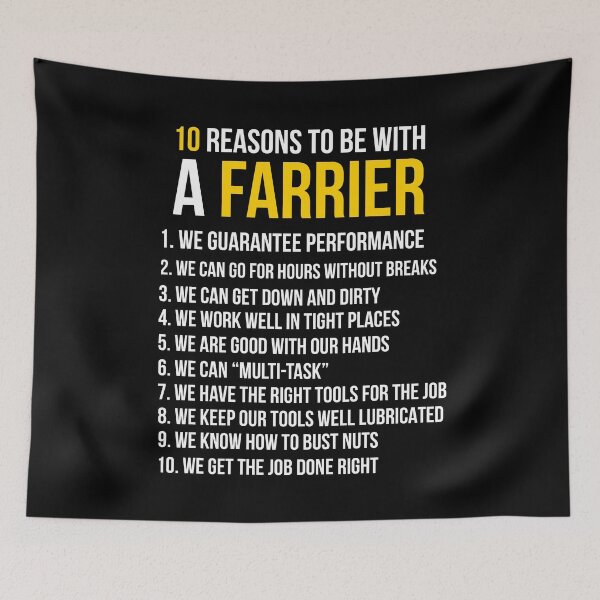 Item preview, 10 Reasons To Be With A Farrier designed and sold by Luna1Shop.