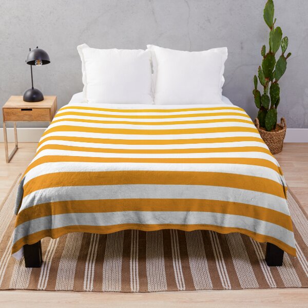 Item preview, White and yellow orange gradient striped line pattern designed and sold by BLMcreations.