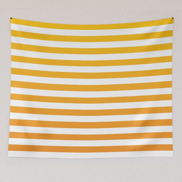 Item preview, White and yellow orange gradient striped line pattern designed and sold by BLMcreations.