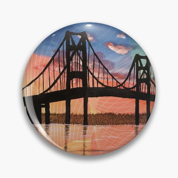 Item preview, Mackinac Bridge Geometric designed and sold by SistersInArtN.