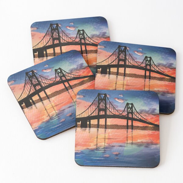 Item preview, Mackinac Bridge Geometric designed and sold by SistersInArtN.
