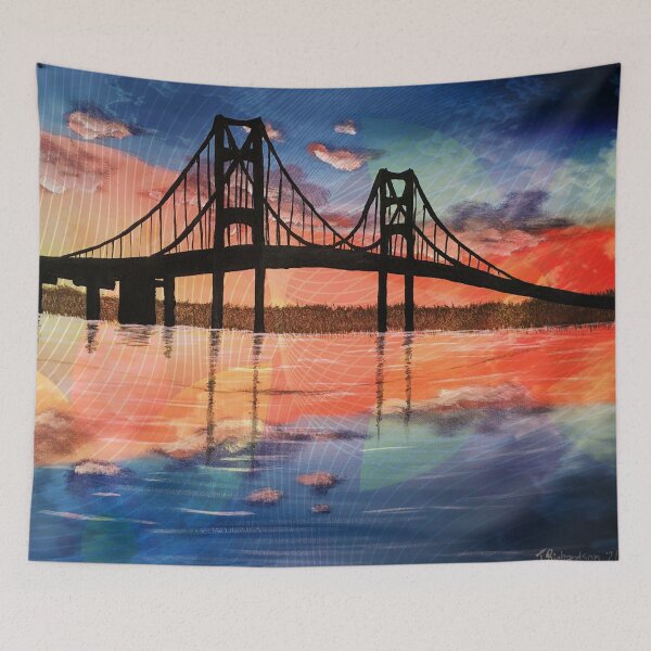 Item preview, Mackinac Bridge Geometric designed and sold by SistersInArtN.