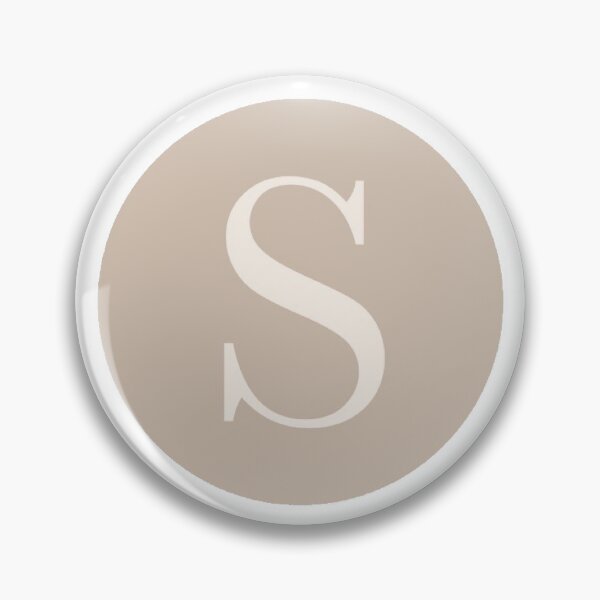 Item preview, S initial (tan) designed and sold by EMXEdesigns.
