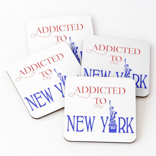 Item preview, Addicted To New York City Stylish Red and Blue designed and sold by WhimsicaliTee.